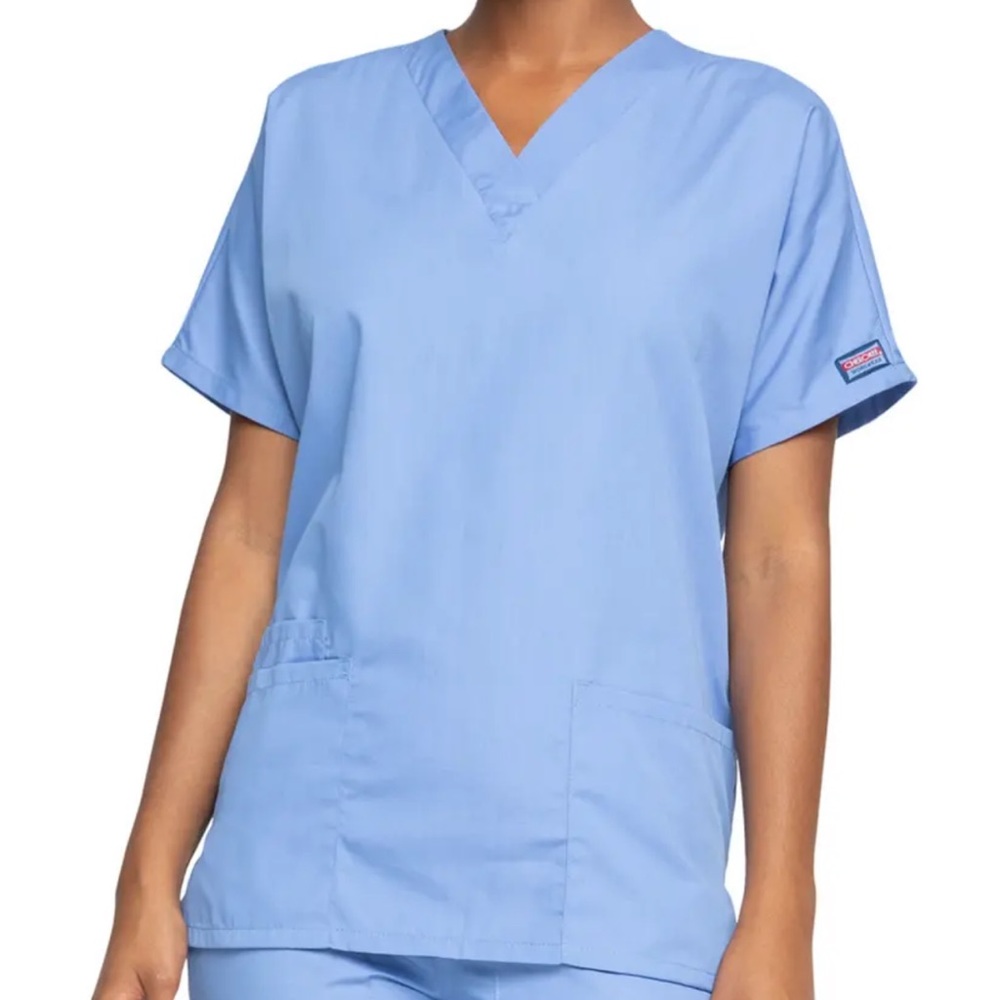 Brand New Cherokee Workwear Women's V-Neck Scrub Top - 4700 Ciew 3 Pocket